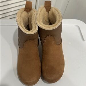No.6 Shearling Clog Boots booties  honey aviator brown  size 40 or 9